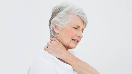 El dolor de cuello es la causa de la osteocondrosis cervical. 